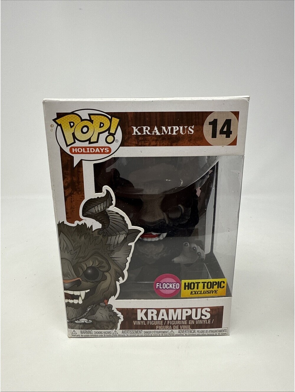 Funko Pop! Vinyl: Krampus - (Flocked) - Hot Topic (Exclusive) #14 Damaged Box